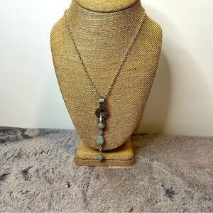 FINOLA Sterling Silver Aquamarine Pendant Necklace